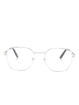 Cartier Eyewear очки CT0441O в квадратной оправе, серебристый