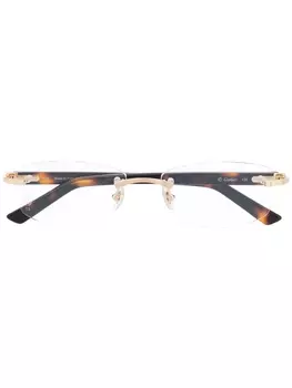Cartier Eyewear очки Decor без оправы, золотистый