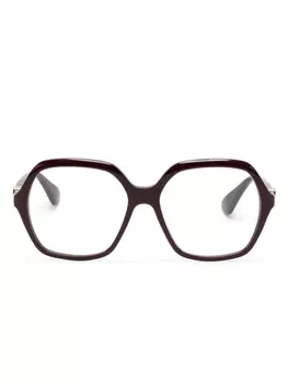 Cartier Eyewear очки Double C Dcor в квадратной оправе, красный