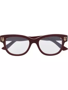 Cartier Eyewear очки с логотипом, красный