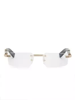 Cartier Eyewear очки в безободковой оправе, серый