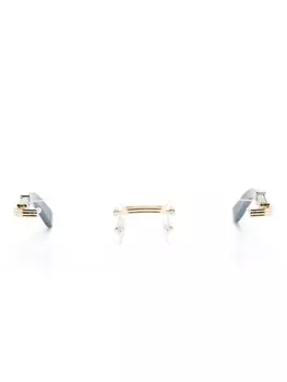 Cartier Eyewear очки в безободковой оправе, зеленый