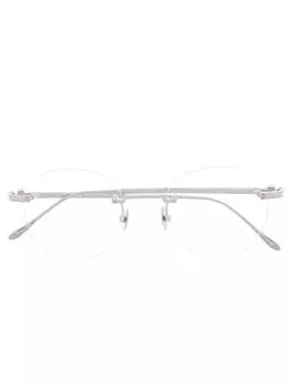 Cartier Eyewear очки в круглой оправе, серебряный