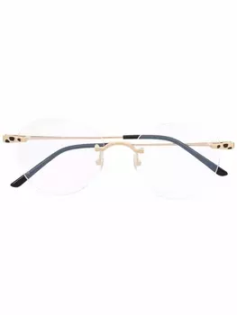 Cartier Eyewear очки в круглой оправе, золотистый