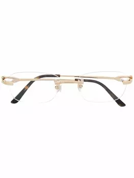 Cartier Eyewear очки в круглой оправе, золотистый