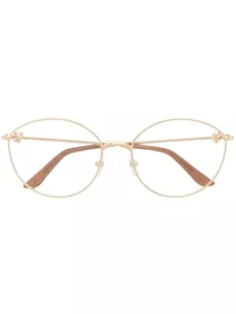 Cartier Eyewear очки в круглой оправе, золотистый