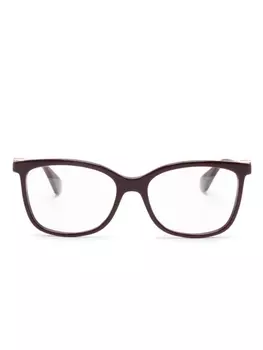 Cartier Eyewear очки в квадратной оправе, красный