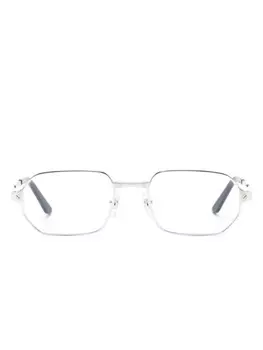 Cartier Eyewear очки в квадратной оправе, серебряный