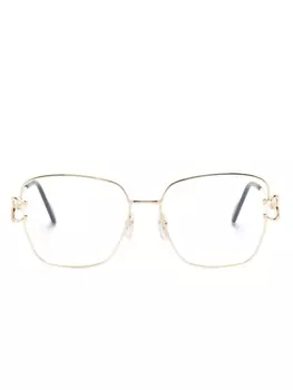Cartier Eyewear очки в квадратной оправе, золотистый