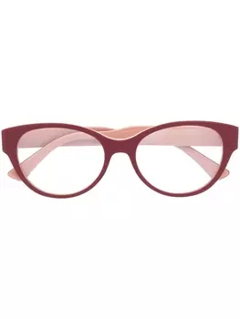 Cartier Eyewear очки в оправе 'кошачий глаз' с логотипом, розовый