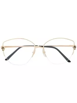 Cartier Eyewear очки в оправе 'кошачий глаз', золотистый