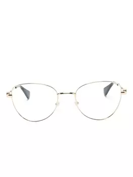 Cartier Eyewear очки в оправе 'кошачий глаз', золотистый