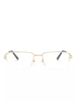 Cartier Eyewear очки в прямоугольной оправе, золотистый