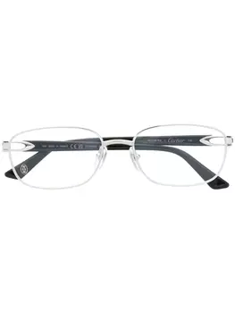 Cartier Eyewear очки в прямоугольной оправе, черный