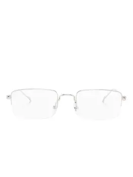 Cartier Eyewear очки в прямоугольной оправе, серебристый