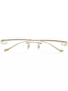 Cartier Eyewear очки в прямоугольной оправе, золотистый