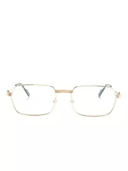 Cartier Eyewear очки в прямоугольной оправе, золотистый