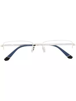 Cartier Eyewear очки в прямоугольной оправе, серебряный