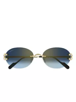 Cartier Eyewear round солнцезащитные очки, золотой
