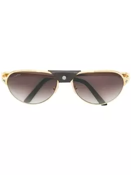 Cartier Eyewear Santos de Cartier sunglasses, металлик