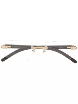 Cartier Eyewear солнцезащитные очки C de Cartier, коричневый