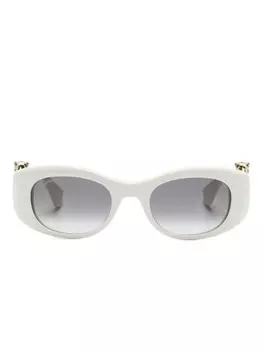 Cartier Eyewear солнцезащитные очки Panthre C в прямоугольной оправе, белый