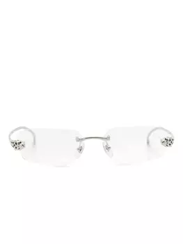Cartier Eyewear солнцезащитные очки Panthre de Cartier, серебристый
