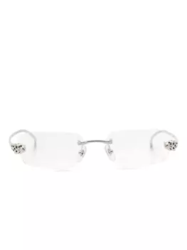 Cartier Eyewear солнцезащитные очки Panthre de Cartier, серебристый