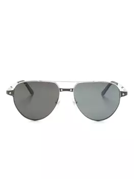 Cartier Eyewear солнцезащитные очки-пилоты, черный