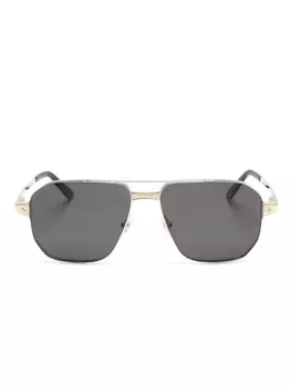 Cartier Eyewear солнцезащитные очки-пилоты, серебристый