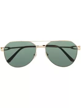 Cartier Eyewear солнцезащитные очки-пилоты, золотистый