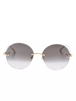 Cartier Eyewear солнцезащитные очки Trinity, золотистый
