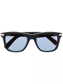 Cartier Eyewear солнцезащитные очки в квадратной оправе, черный