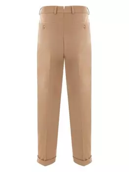 Caruso брюки прямого кроя, нейтральный цвет