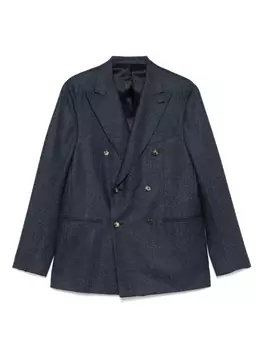 Caruso двубортный пиджак, синий