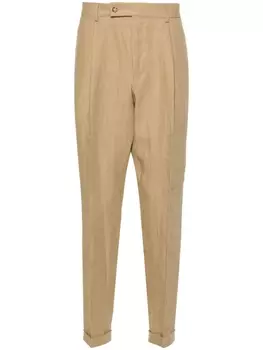 Caruso льняные брюки Armide, нейтральный цвет