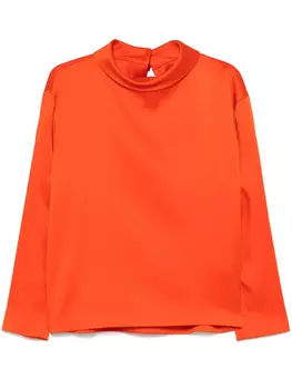 Carven атласная блузка, оранжевый