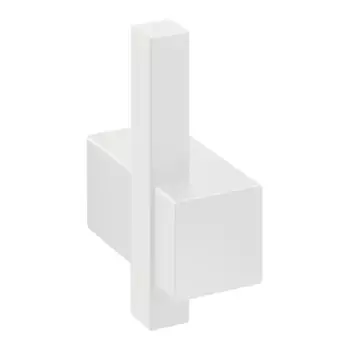 Carvo Zack Одинарная вешалка для ванной комнаты, белый