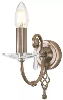 Casa Padrino Baroque Настенный светильник старинная латунь 10 x 21,5 x В. 22 см - Элегантный бра для гостиной - Настенные светильники в стиле барокко