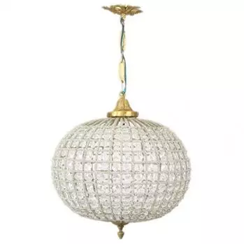 Casa Padrino baroque Потолочный подвесной светильник 35 x H 65 см - стеклянная лампа/оксиды