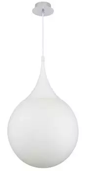 Casa Padrino LED подвесной светильник серебристый/белый 40 x В. 150 см - подвесной светильник с абажуром из матового стекла