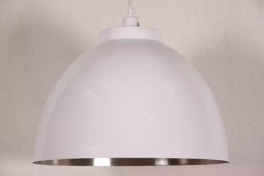 Casa Padrino подвесной светильник потолочный светильник белый / никелированный внутренний диаметр 45 см - подвесной светильник промышленного назначения