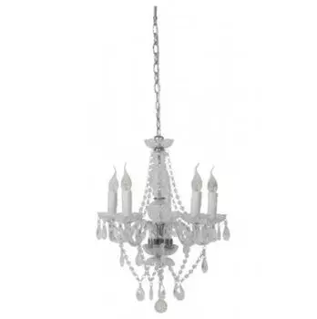 Casa Padrino Потолочная хрустальная люстра в стиле барокко, прозрачный диаметр 48 x H 55 см. Античный стиль - Мебельная люстра Потолочный светильник Подвесной светильник