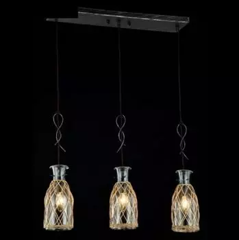 Casa Padrino Потолочная люстра в стиле барокко, черная, 62 x H 127 см, античный стиль - мебельная люстра, люстра, потолочный светильник, подвесной светильник