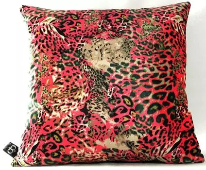 Casa Padrino роскошная декоративная подушка для гостиной Kansas Leo разноцветная 45 x 45 см - тончайшая бархатная ткань - роскошная коллекция