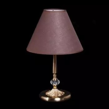 Casa Padrino роскошная хрустальная настольная лампа бронза/абажур коричневый 31 x 50 см - Лампа - Luxury Collection