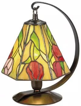 Casa Padrino роскошная настольная лампа Тиффани/табурет-лампа розы разноцветные 15 x В. 23 см - лампа ручной работы из 94 деталей