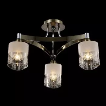 Casa Padrino Современная потолочная люстра Хромированная бронза 50,7 x В 22 см Античный стиль - Мебельная люстра Люстра Подвесной светильник