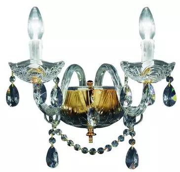 Casa Padrino стиль барокко хрустальный настенный светильник золотого цвета 35 x 32 x высота 25 см - Мебель и аксессуары в стиле барокко