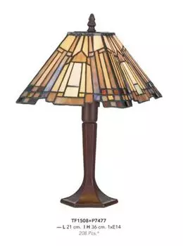 Casa Padrino Tiffany настольная лампа диаметр 21см, высота 36см Mod9 мозаичная лампа лампа табурет лампа